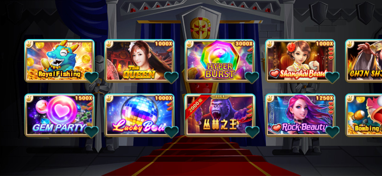 Gold88 遊戲大廳原作,包括遊戲卡與主要導航